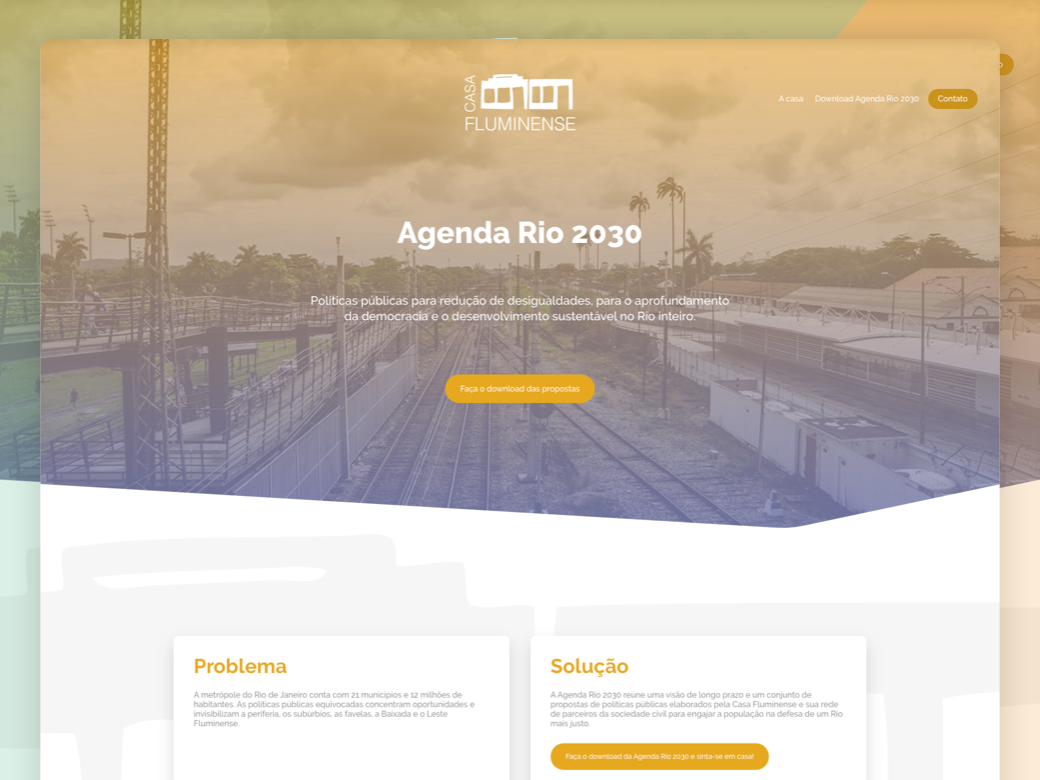 Agenda Rio 2030 - Casa Fluminense