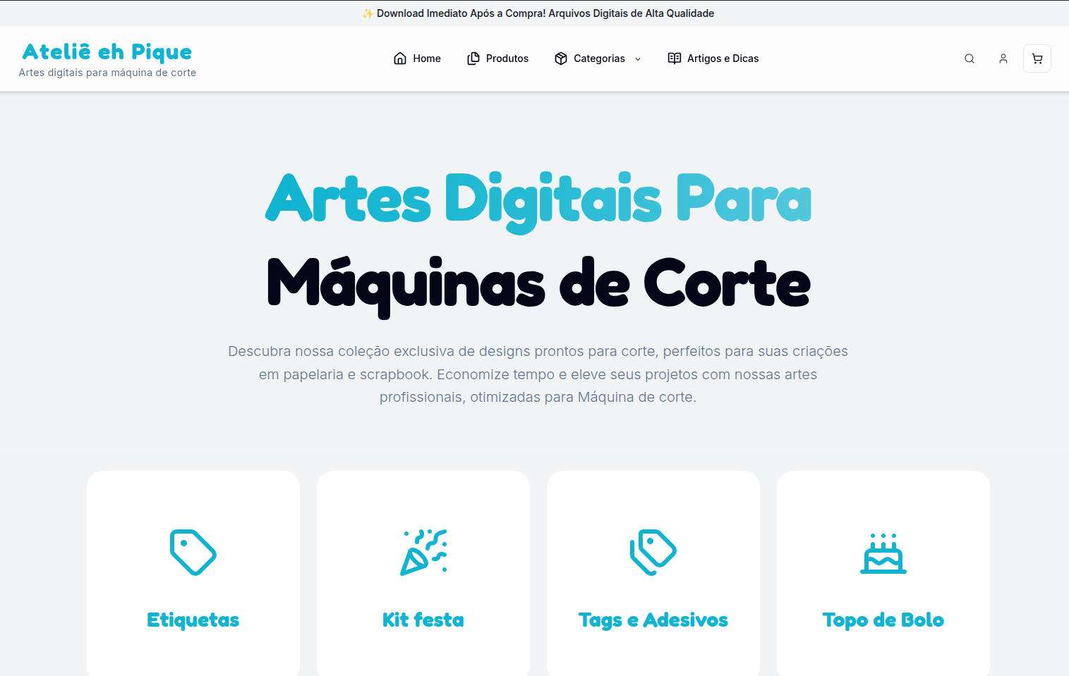 Loja virtual Ateliê eh Pique