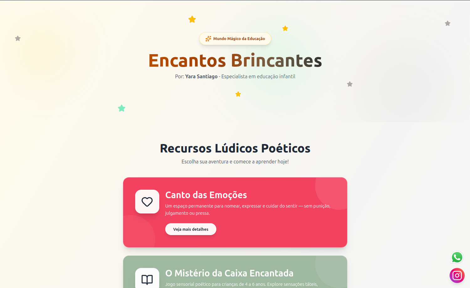 Site Encantos Brincantes