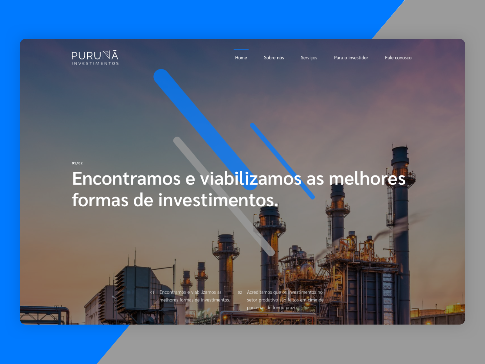 Site Puruna Investimentos